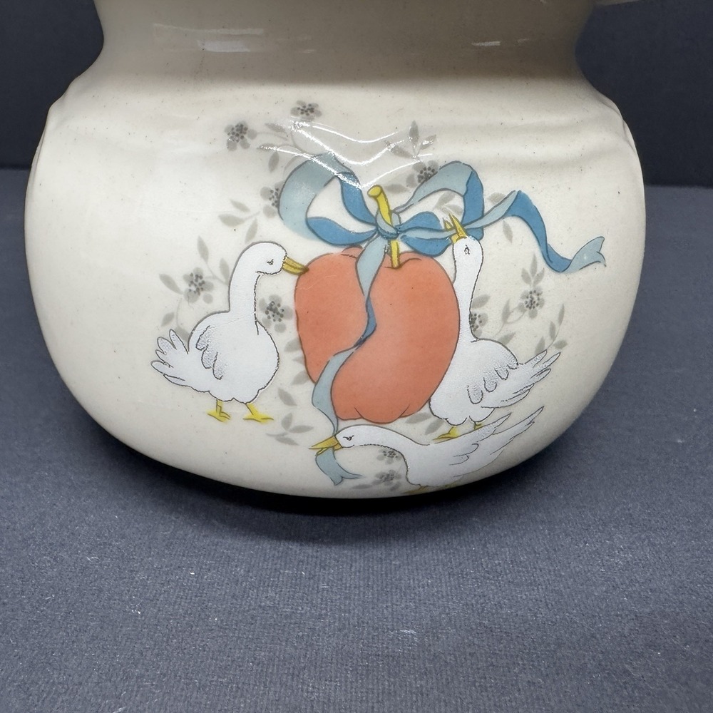 Vintage Marmalade Goose Potpourri Burner Blue Ribbon Cottagecore - Picture 9 of 9